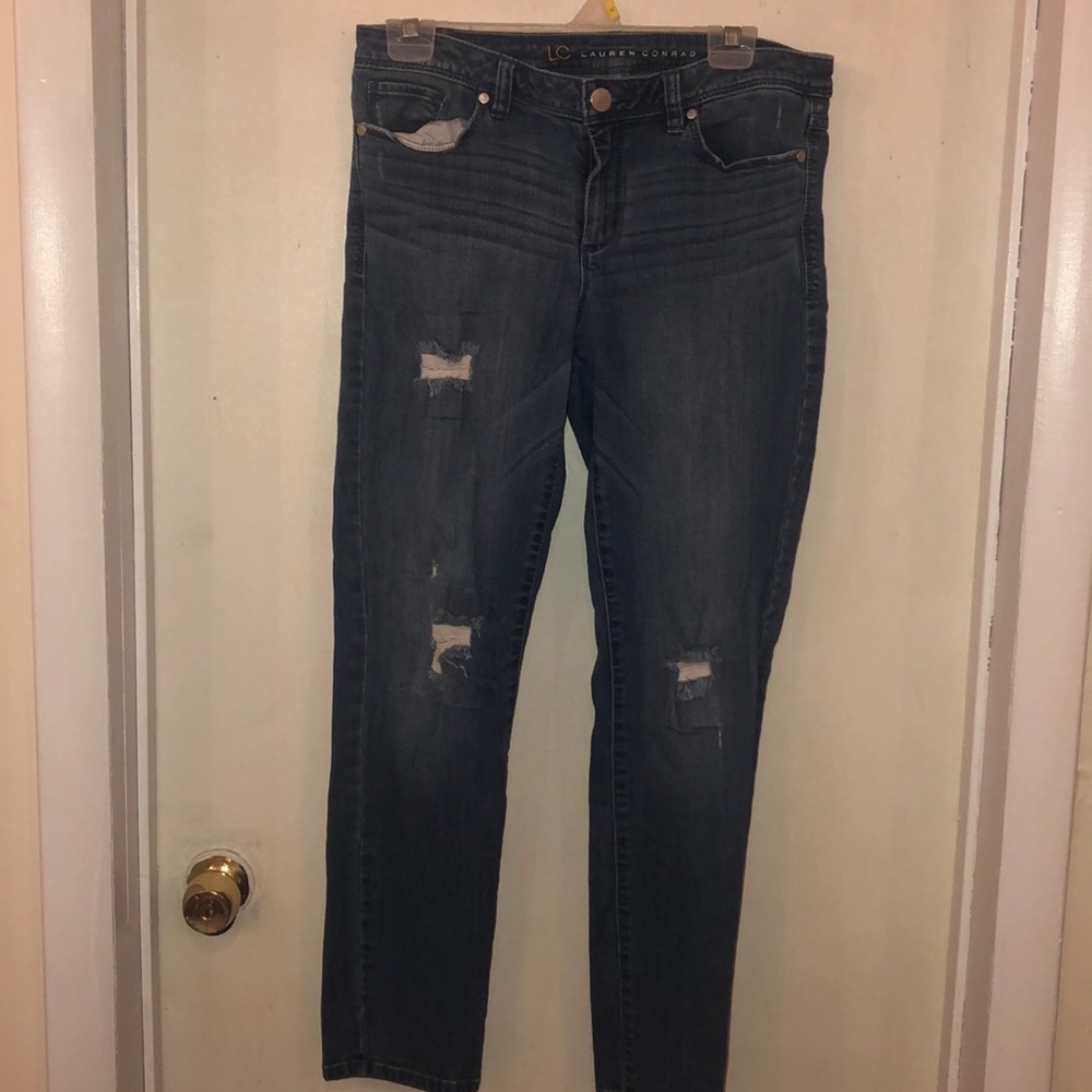 Ripped Light Colored Jeans!!